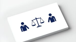Символы правосудия и цветовые палитры для разработки дизайна визиток адвокатов в Вологде